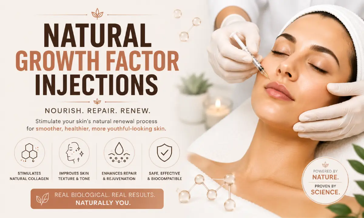 Natural growth factor injection for facial rejuvenation